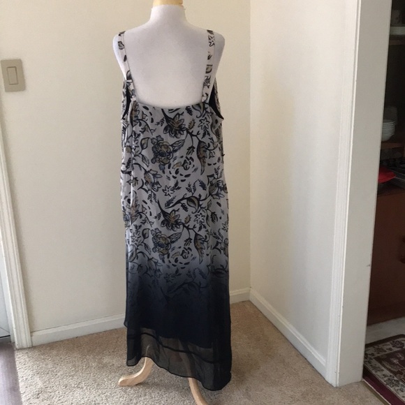 LANE BRYANT 18/20 printed grey combo midi dress - Picture 3 of 7